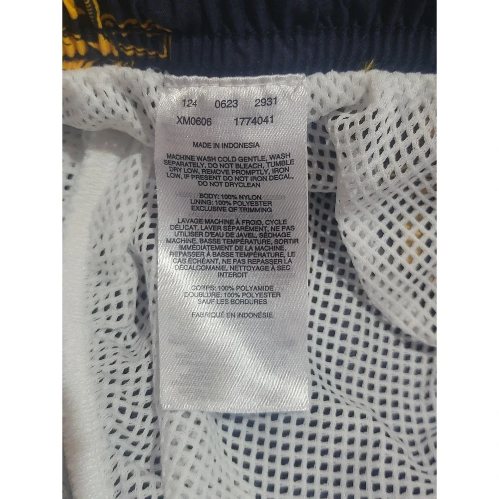 Mens Columbia PFG WVU West Virginia Mountaineers Swim Trunks Large 6